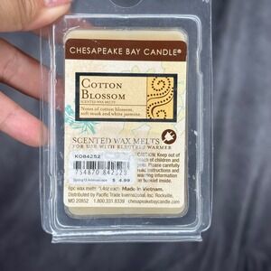 Chesapeake Bay Candle Cotton Blossom Scented Wax Melts Retired Scent NOS 6 count